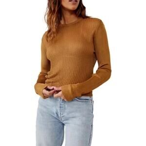 Free People Crew Neck Pullover Sweater Medium